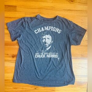 Chuck Norris "Champions Are The Breakfast Of Chuck Norris" men’s size large.